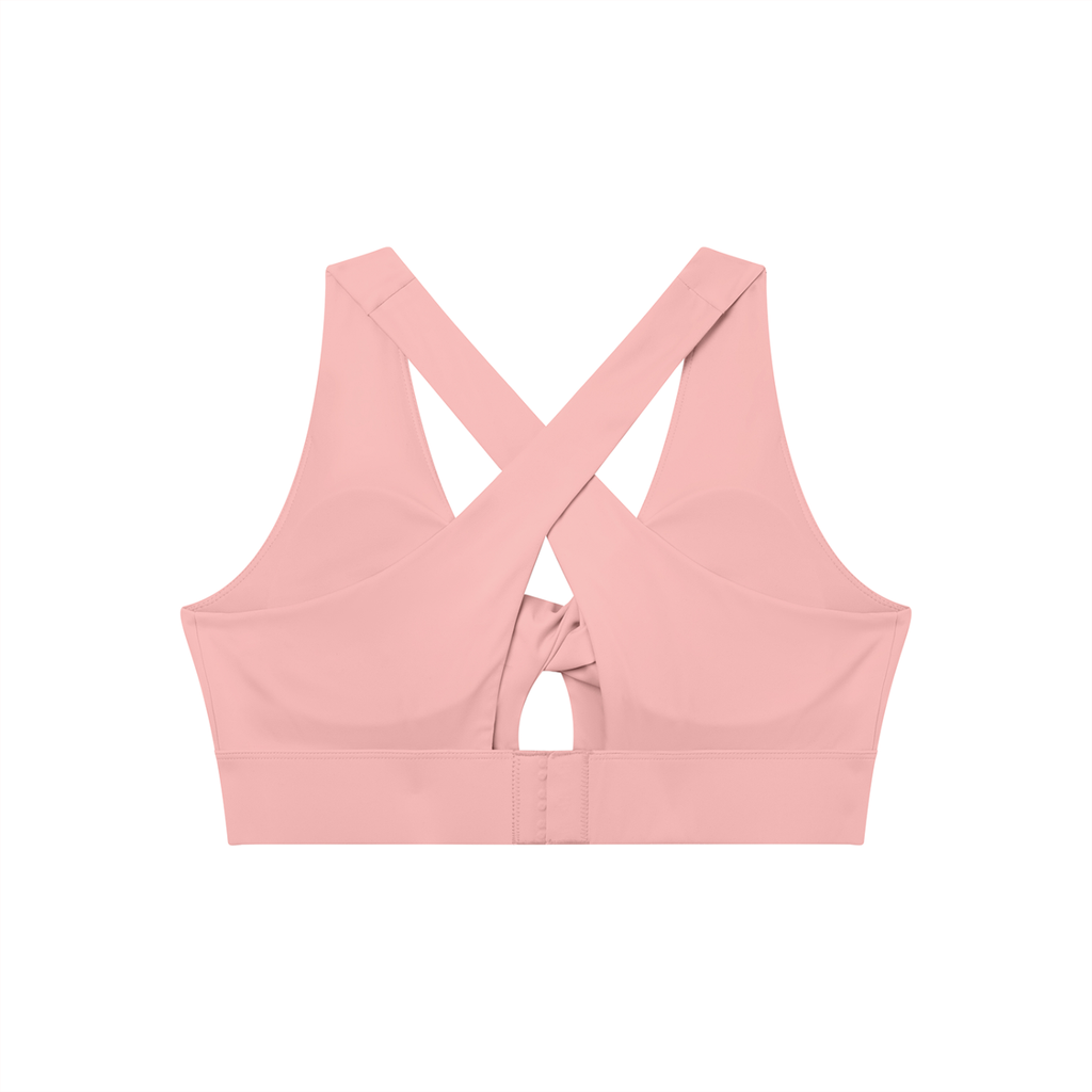 Women's Twist Front V-Neck Sports Bra (Light)
