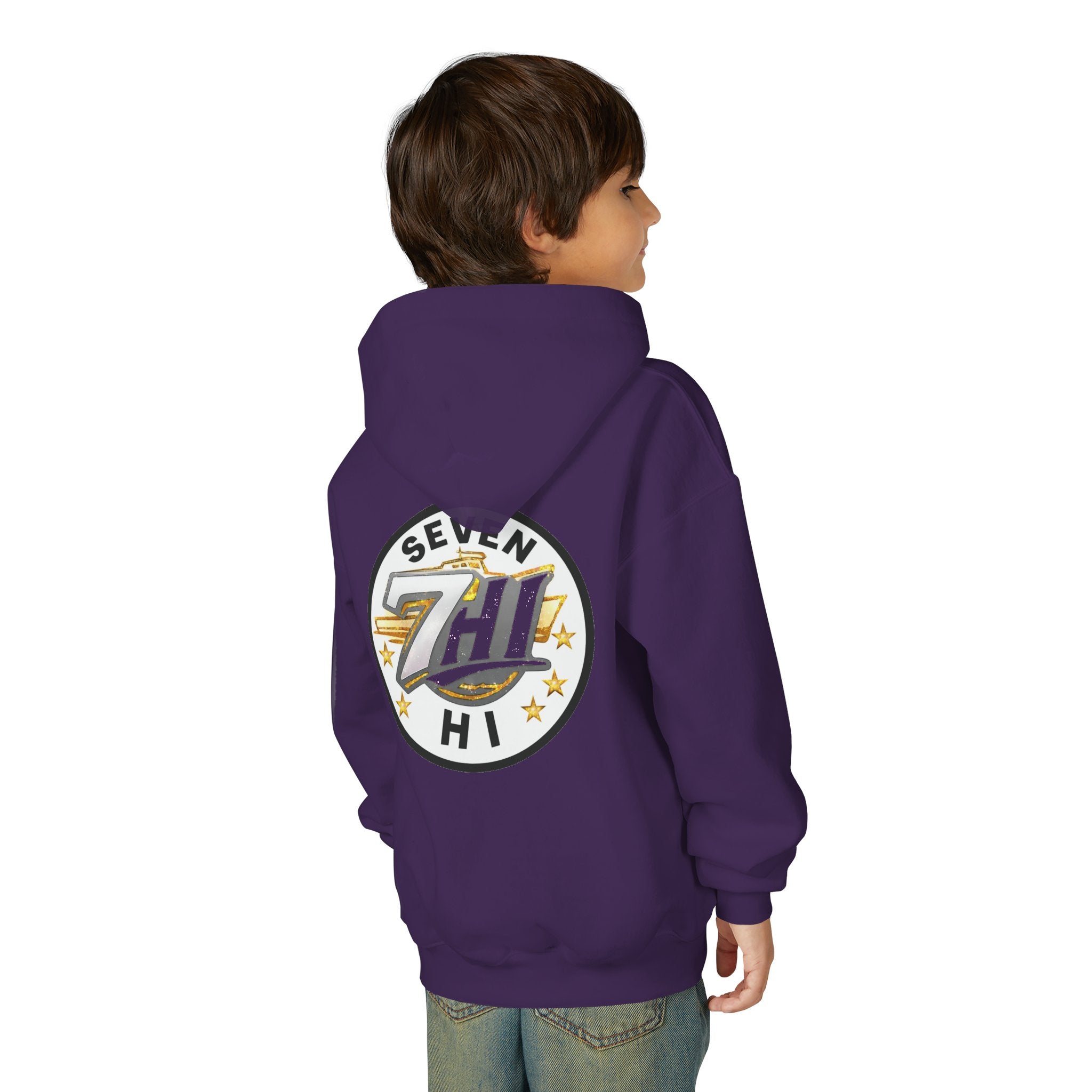 7Hi Logo Hoodie Youth graphic sweatshirt (Dark)