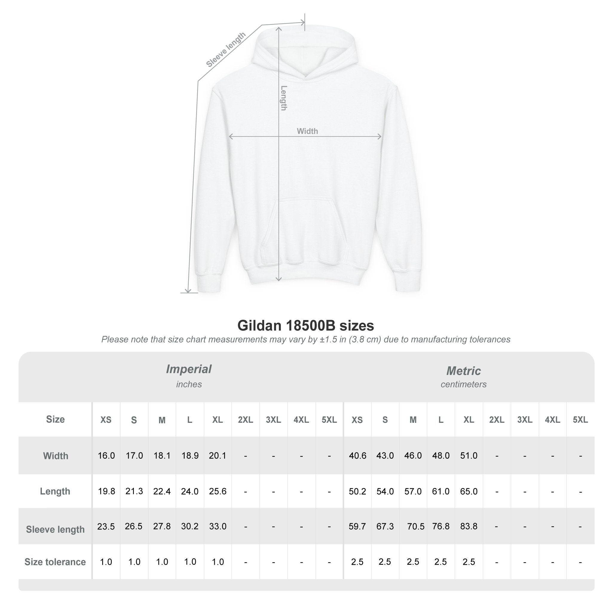 Youth Heavy Blend Hooded Sweatshirt (Light)