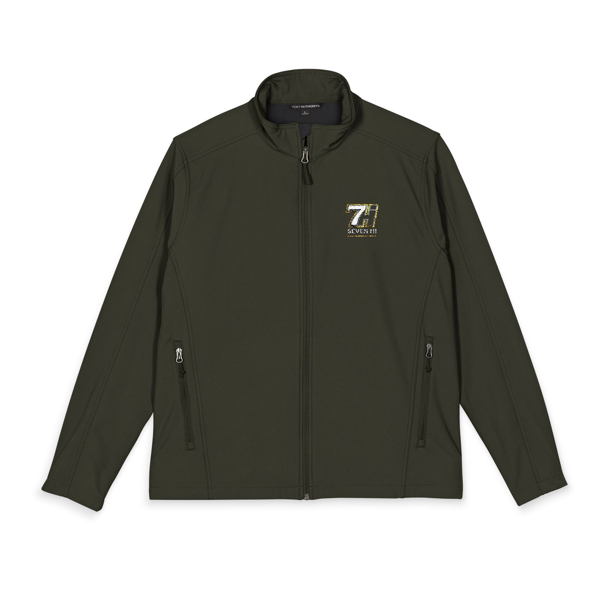 Embroidered Soft Shell Jacket (Dark)