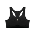 Women's Cropped Sports Bra (Black)