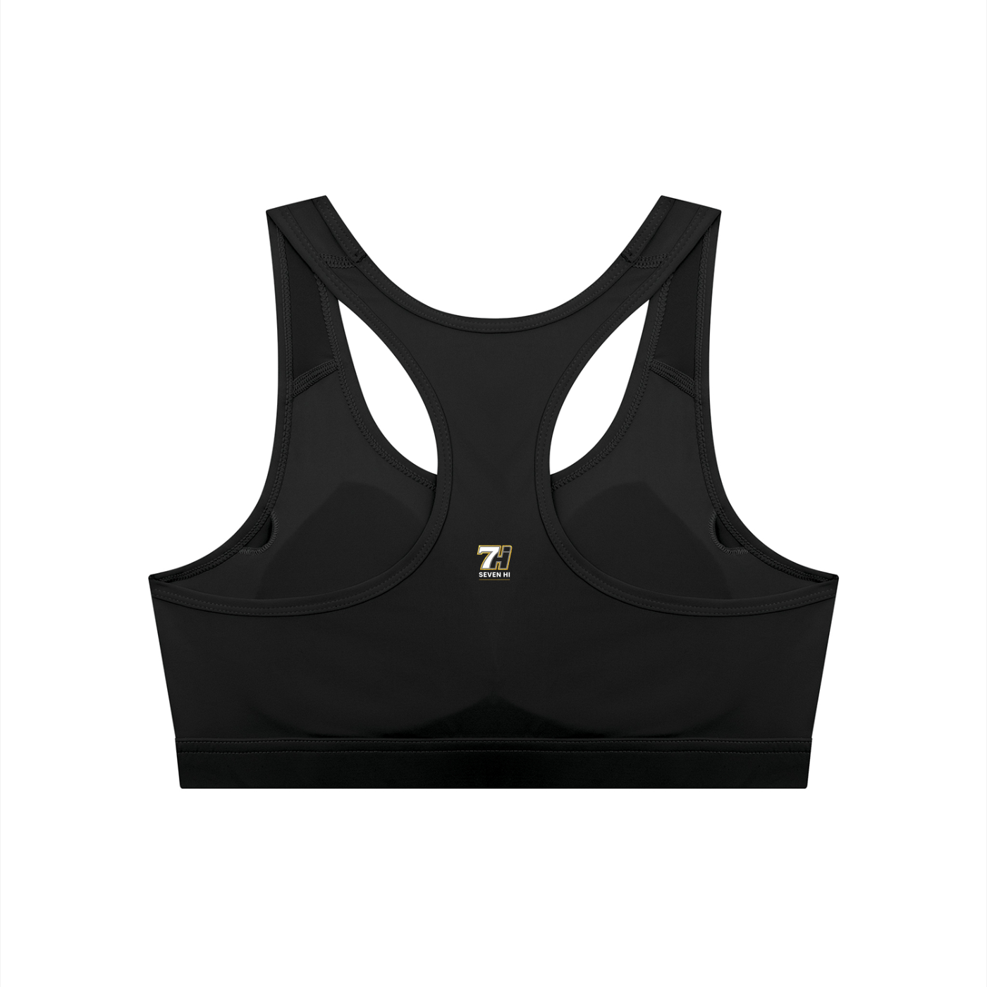 Women's Cropped Sports Bra (Black)