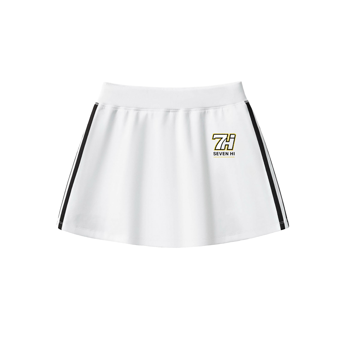 Taped Cooling Performance Short Skirt (White)