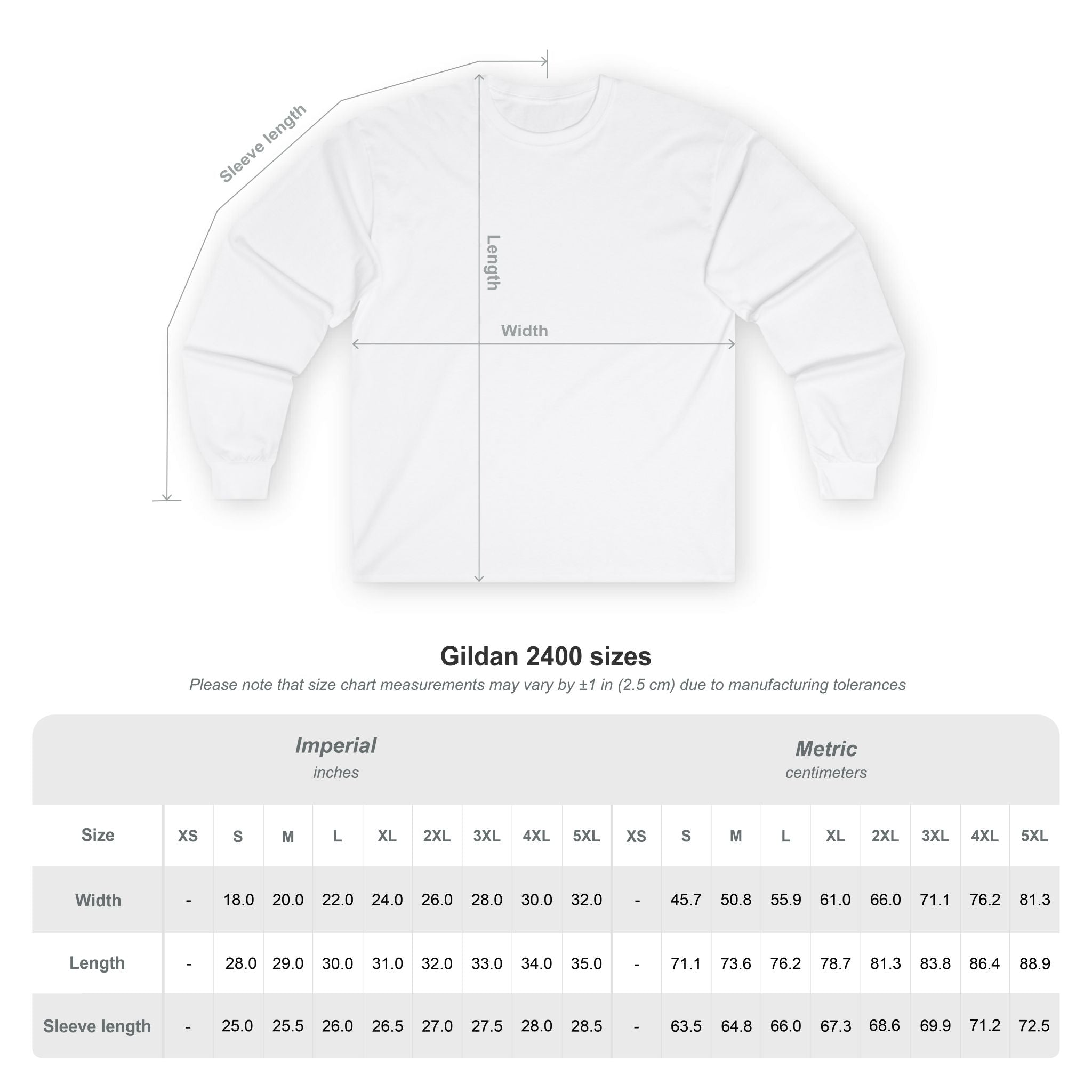 Unisex Ultra Cotton Long Sleeve Tee (Light)