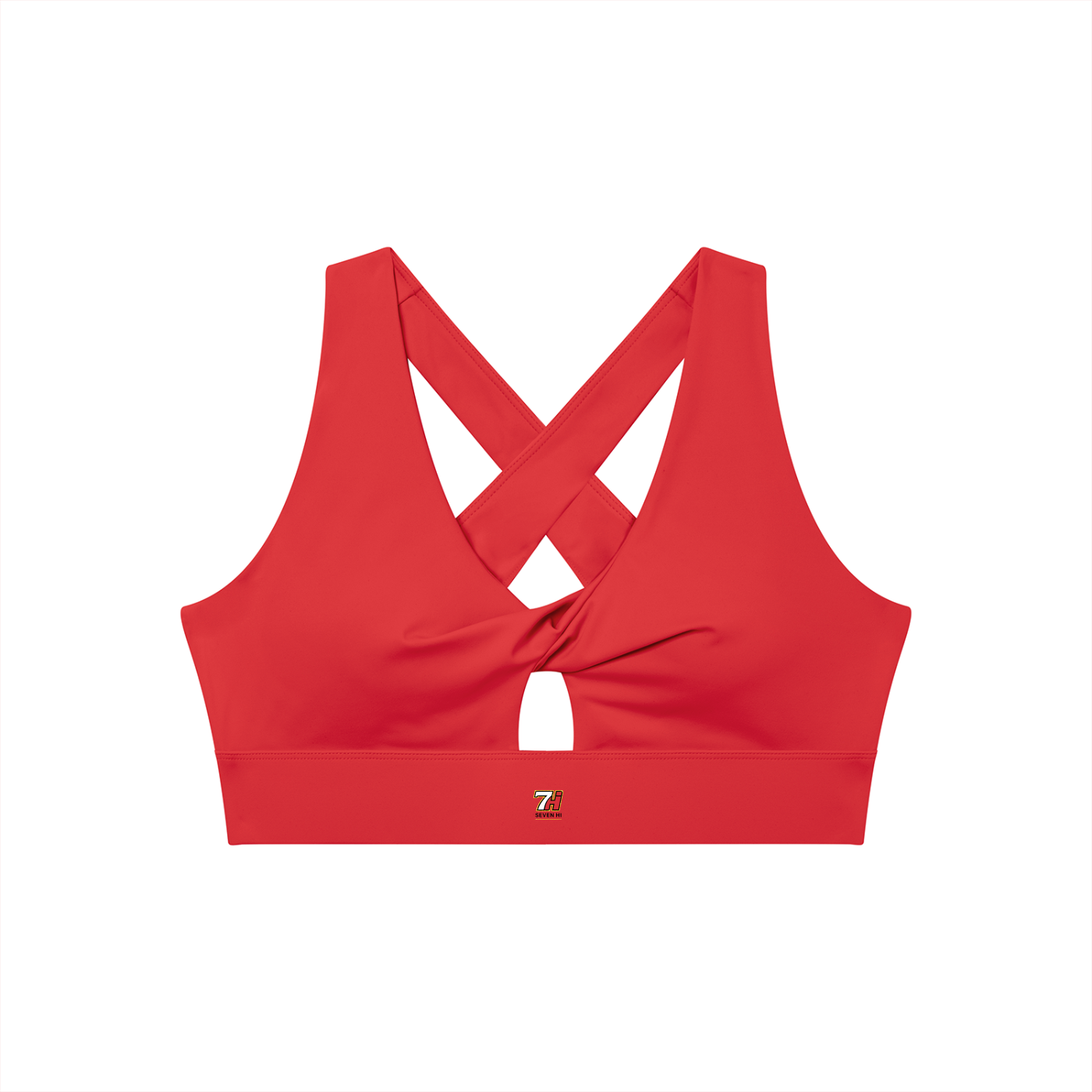 Women's Twist Front V-Neck Sports Bra (Light)