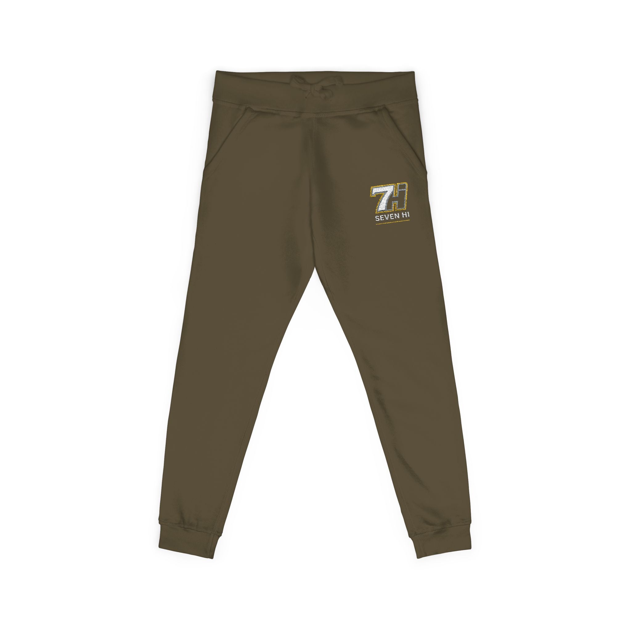 Unisex Fleece Sweatpants (Embroidery) (Dark)