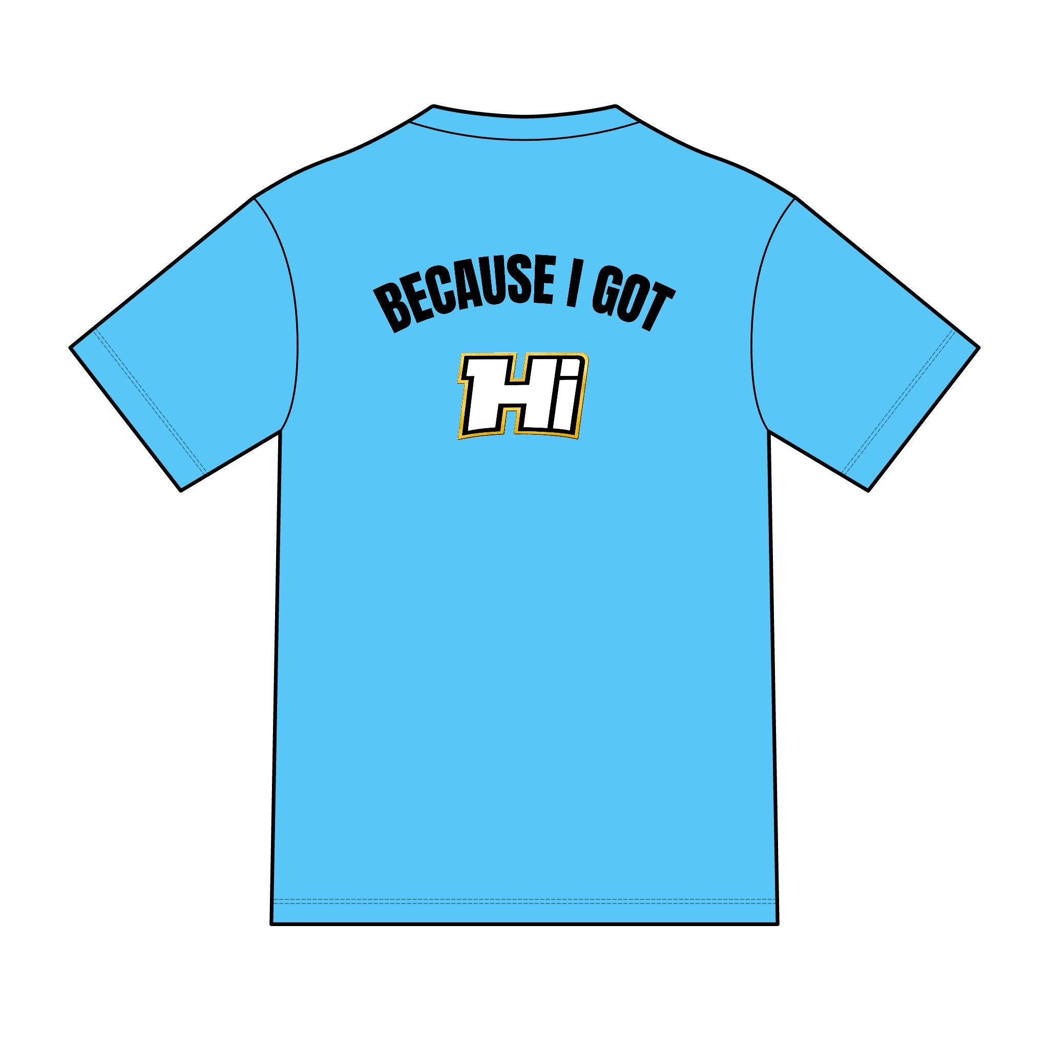 District ® Perfect Tri ® Tee - Because I Got Hi (Light)