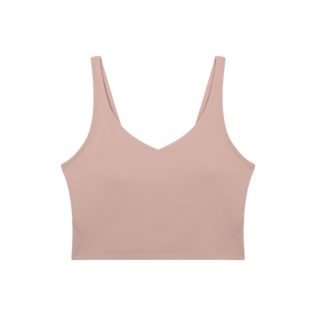 Women's V-Neck Yoga Sports Bra (Light)