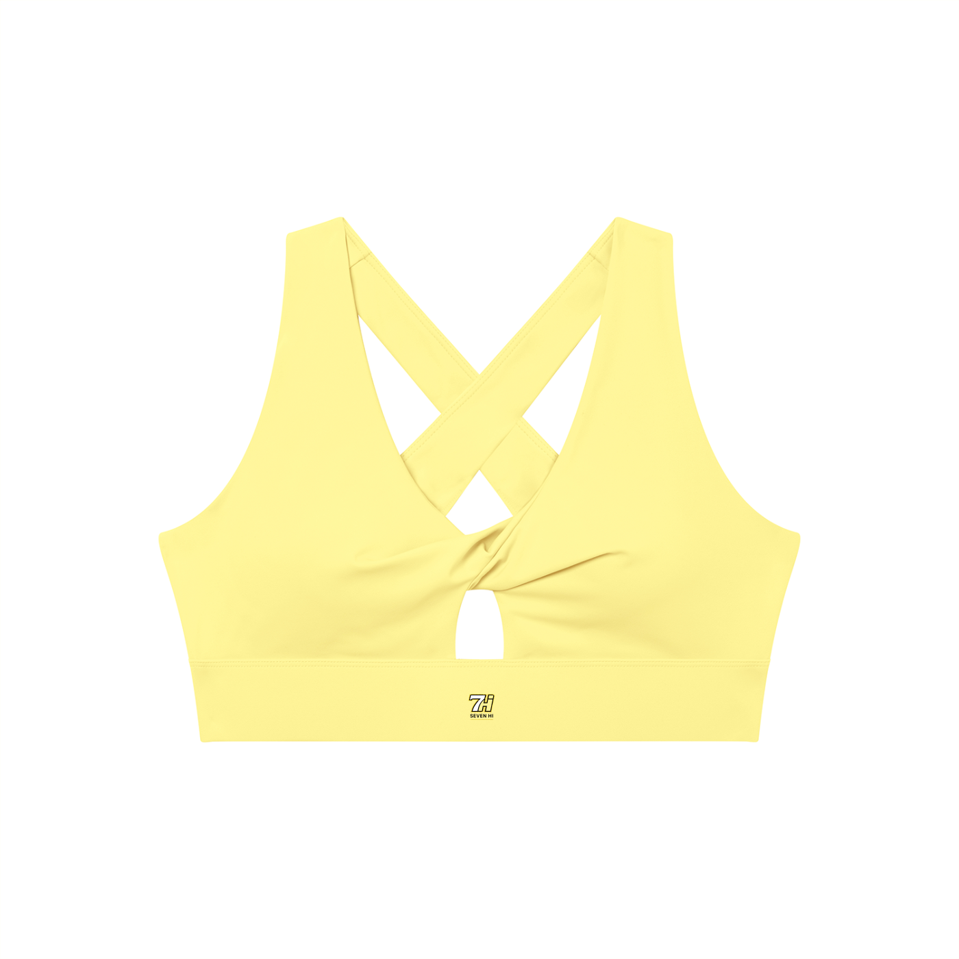 Women's Twist Front V-Neck Sports Bra (Light)