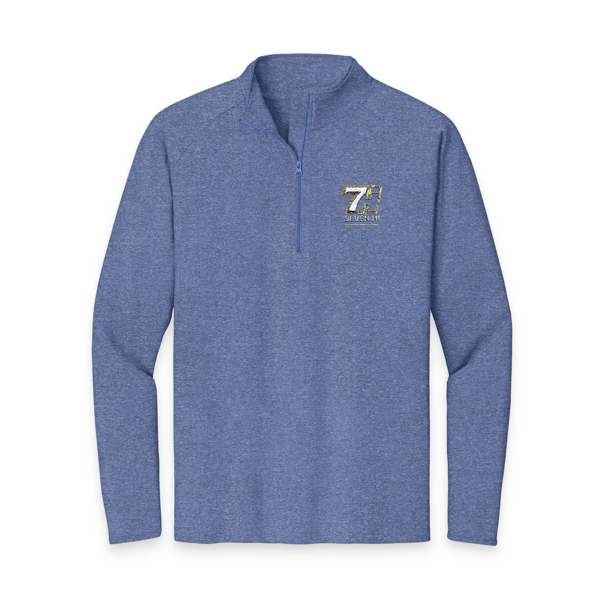 Embroidered 7Hi Logo Quarter-Zip Pullover (Dark)