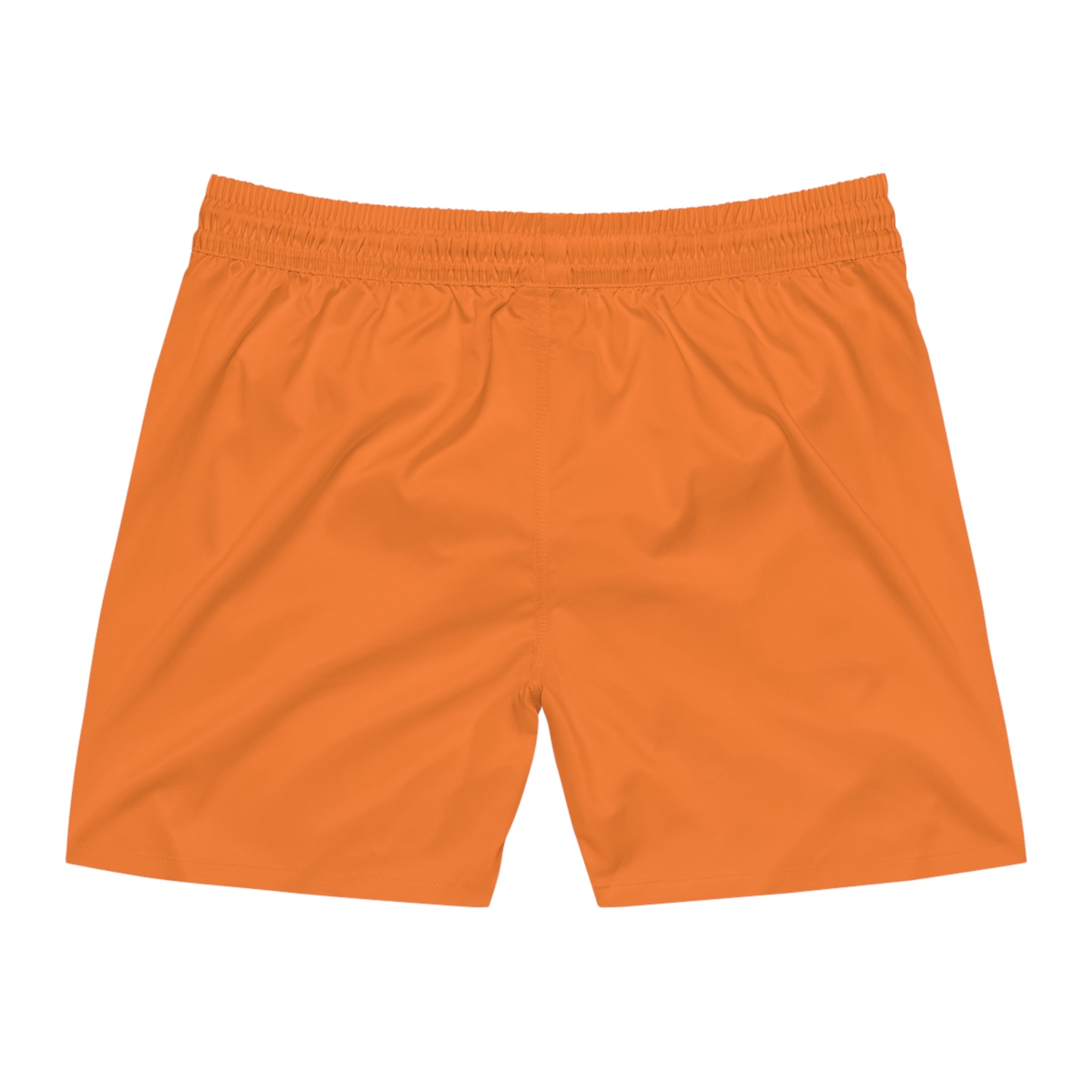 Men's Mid-Length Swim Shorts (Orange)