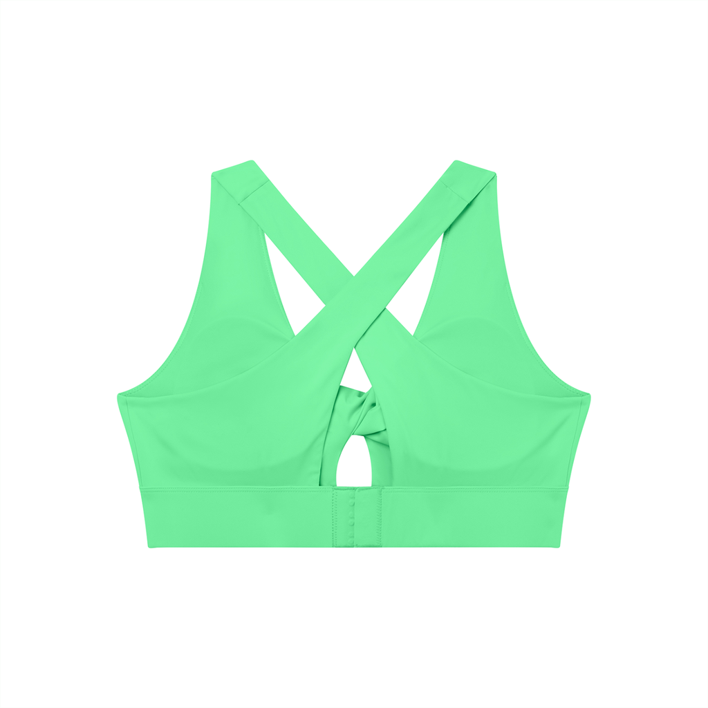 Women's Twist Front V-Neck Sports Bra (Light)