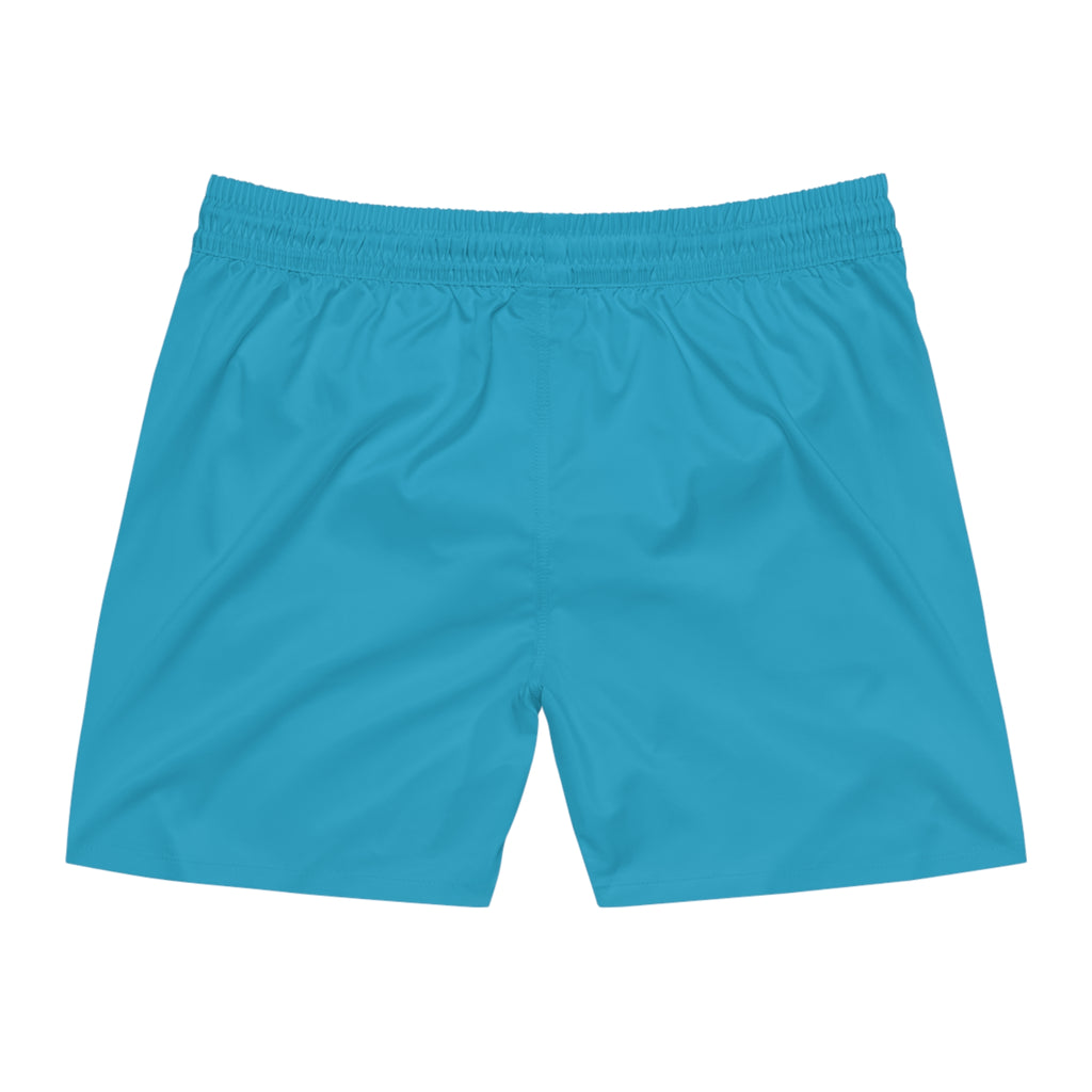 Men's Mid-Length Swim Shorts (Turquoise)