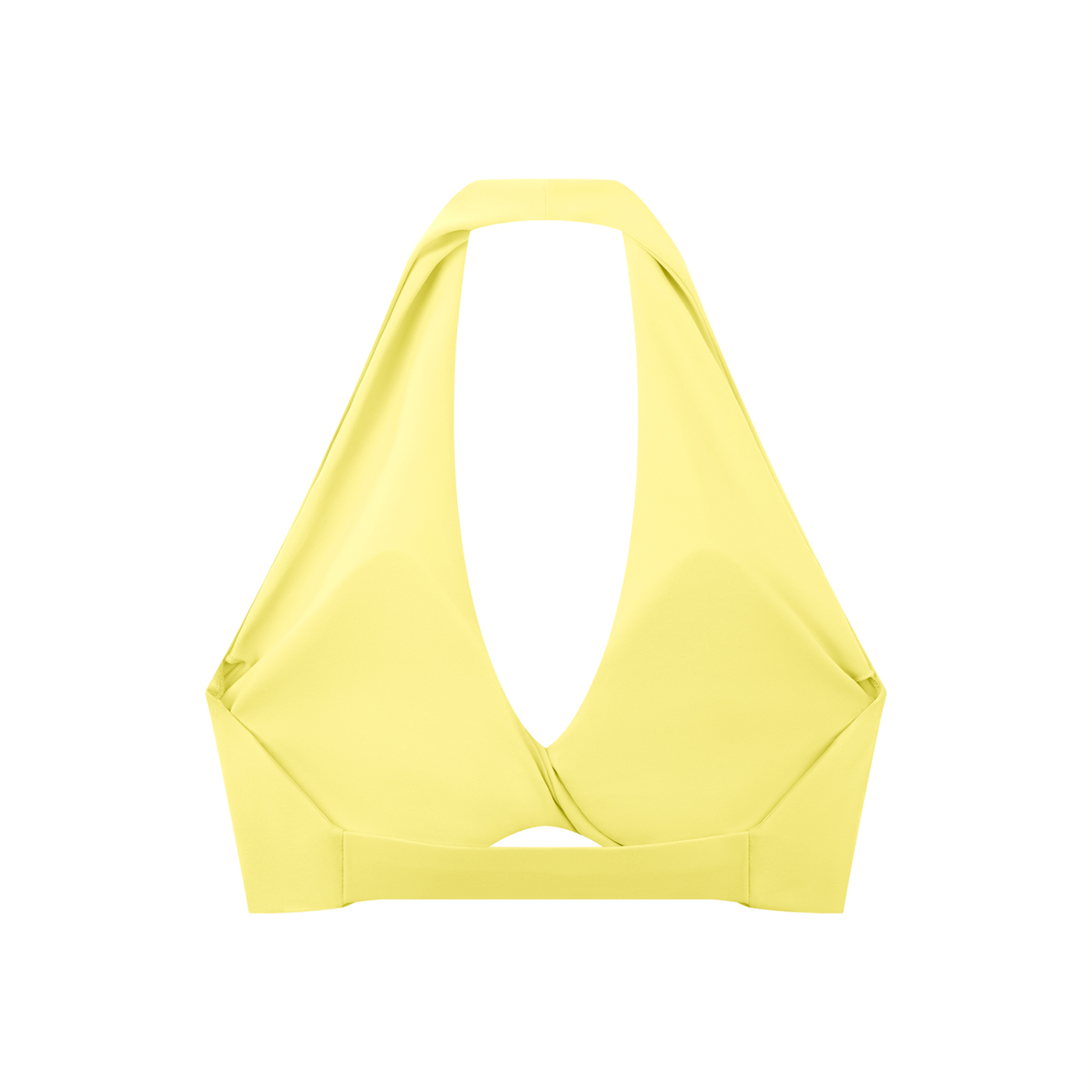 Women's Pleated Halter Sports Bra (Light)
