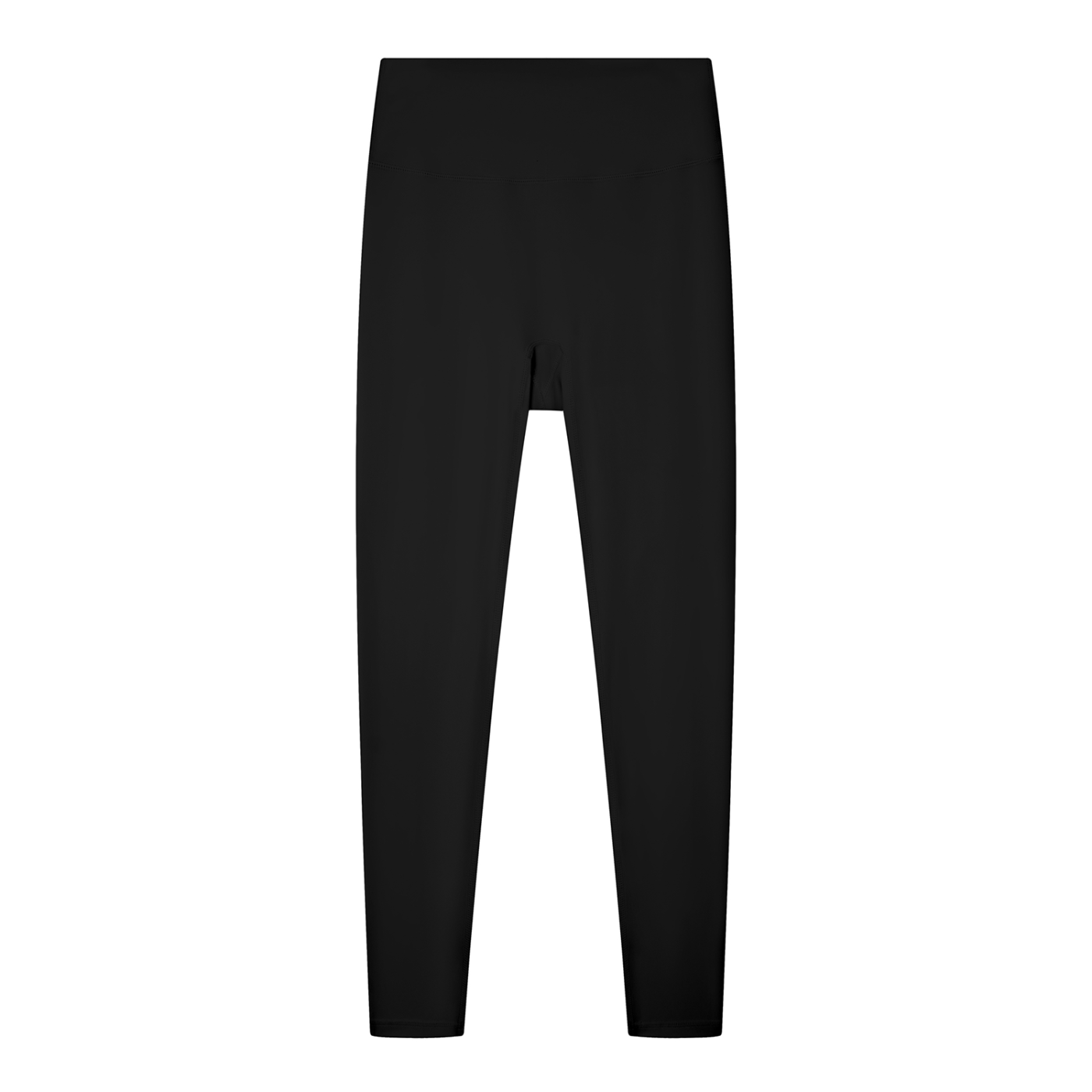 Women's Solid High Rise Leggings (Black)