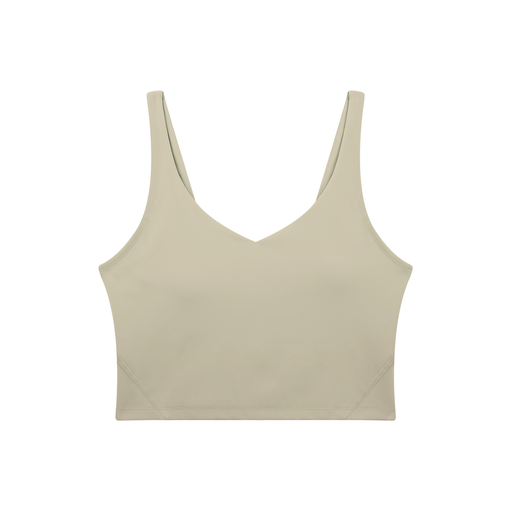 Women's V-Neck Yoga Sports Bra (Light)