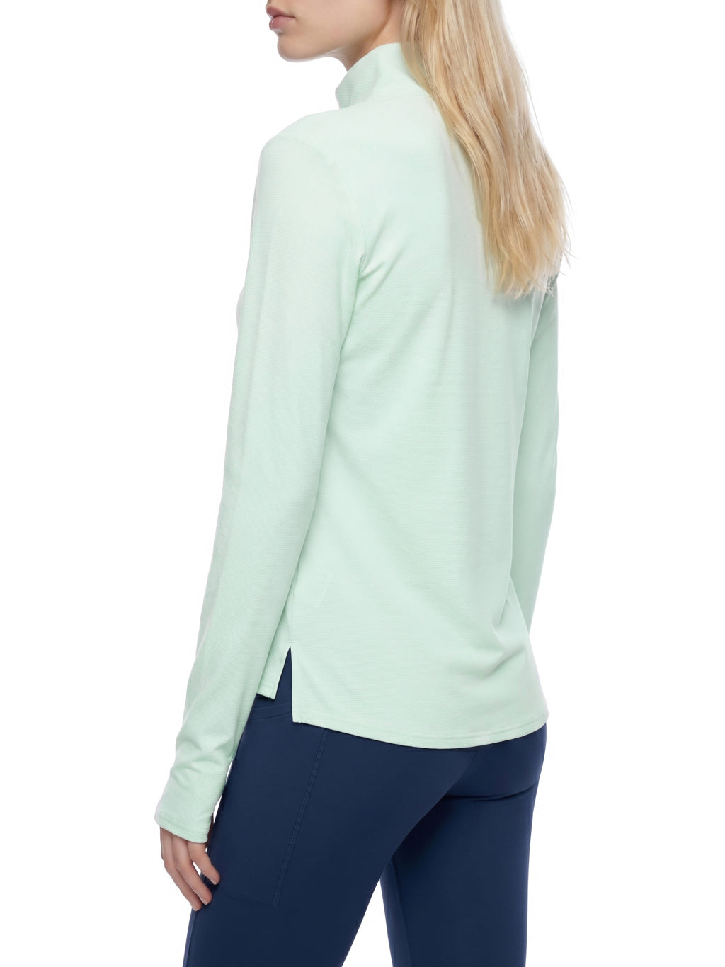 Women's Quarter-Zip Yoga Pullover (Black)