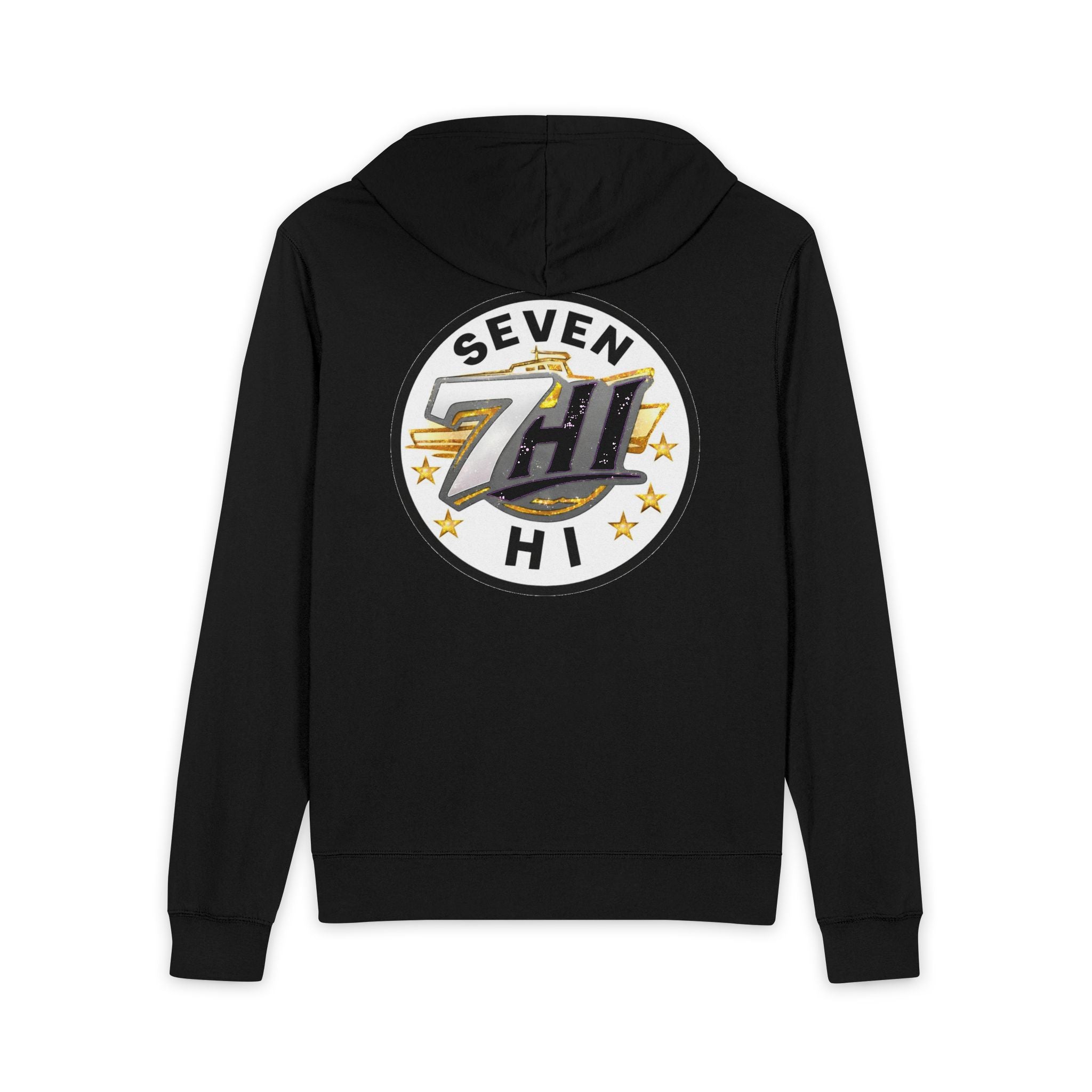 District® Unisex Jersey Full-Zip Hoodie (Dark)