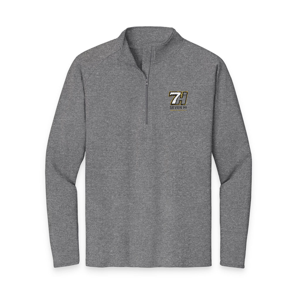 Embroidered 7Hi Logo Quarter-Zip Pullover (Light)