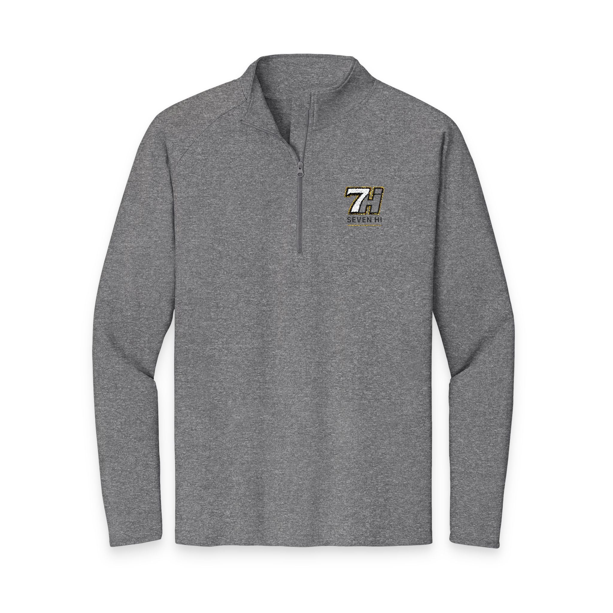 Embroidered 7Hi Logo Quarter-Zip Pullover (Light)