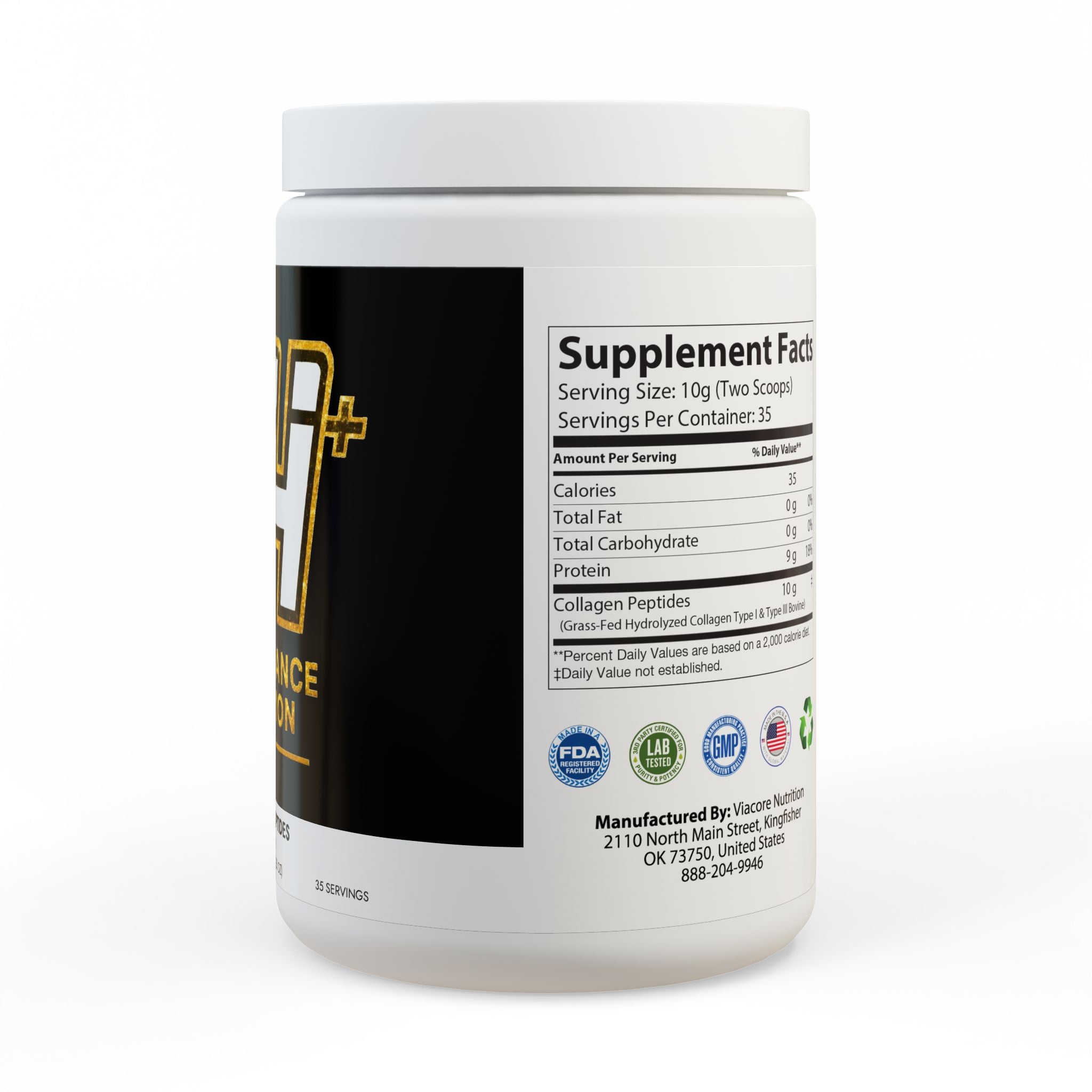 Collagen Peptides Type I & III Supplement (350g, 12.3oz)