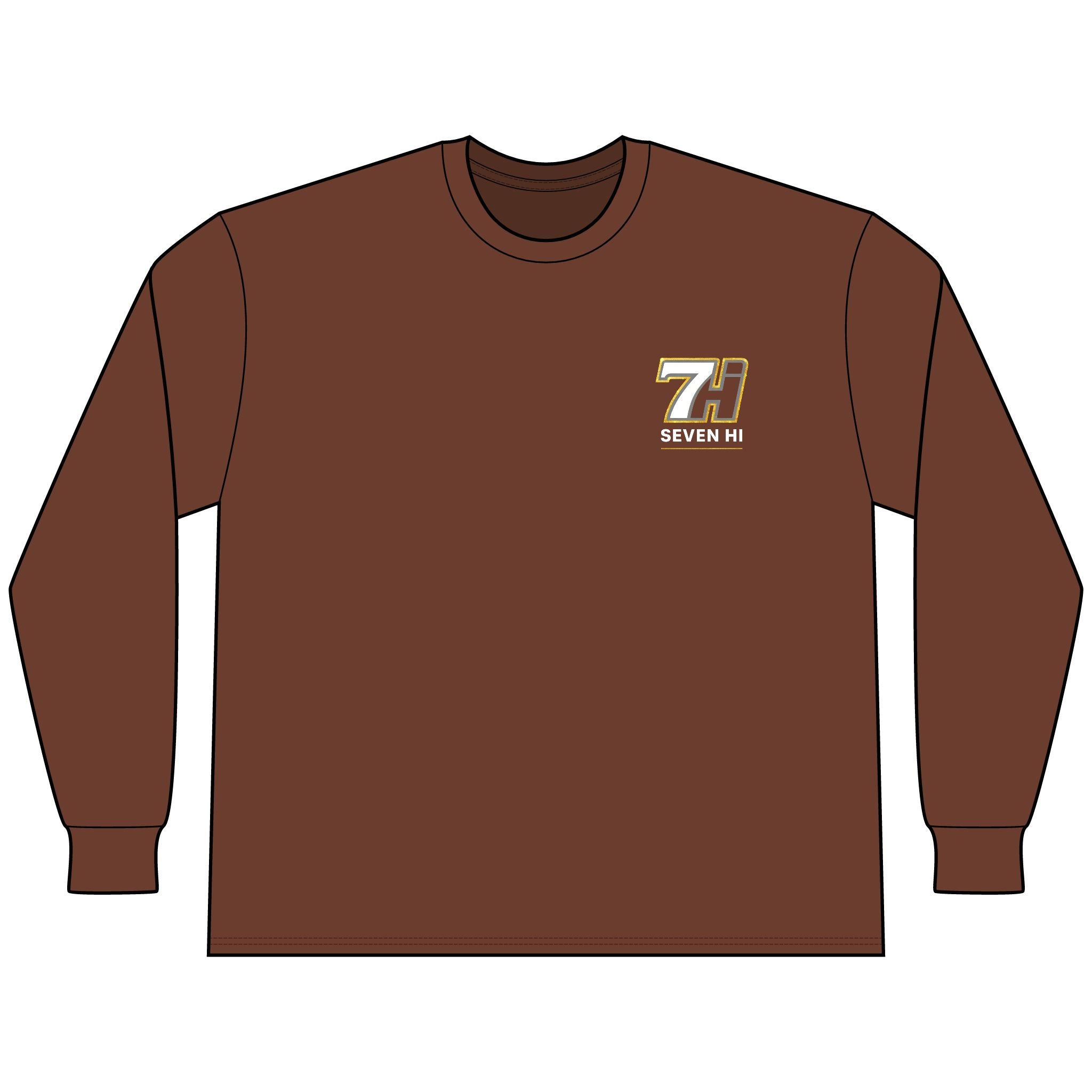 Unisex Classic Heavyweight Long Sleeve Tee (Dark)