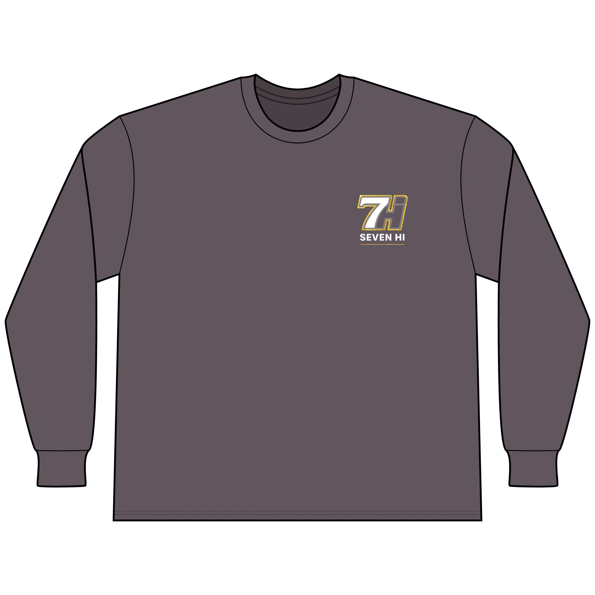 Unisex Classic Heavyweight Long Sleeve Tee (Dark)