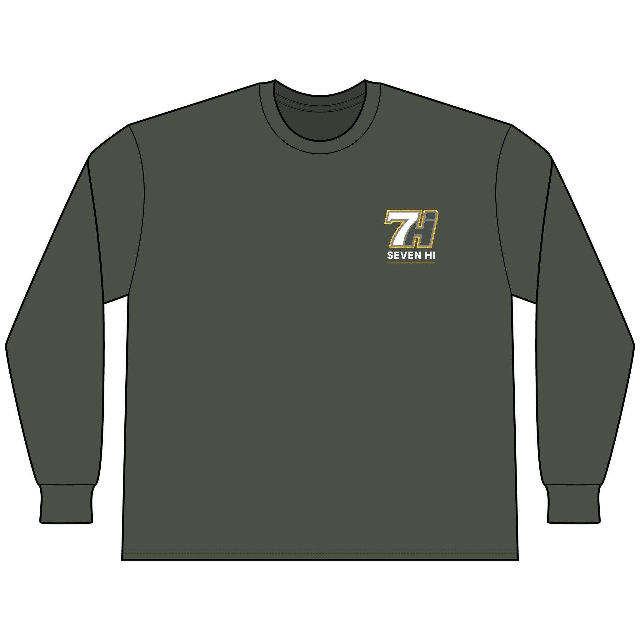 Unisex Classic Heavyweight Long Sleeve Tee (Dark)