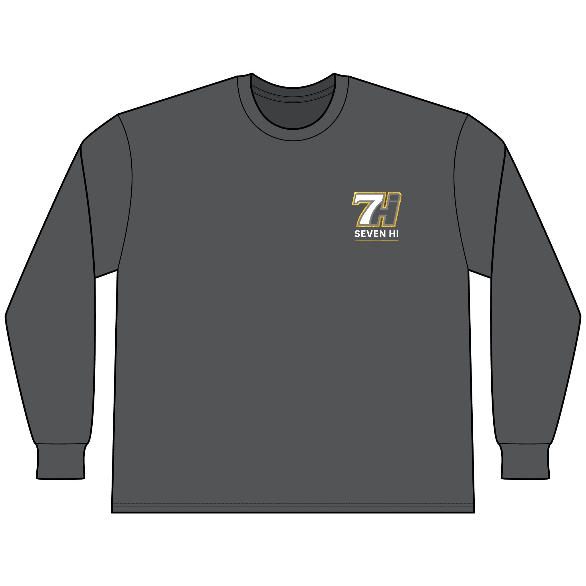 Unisex Classic Heavyweight Long Sleeve Tee (Dark)