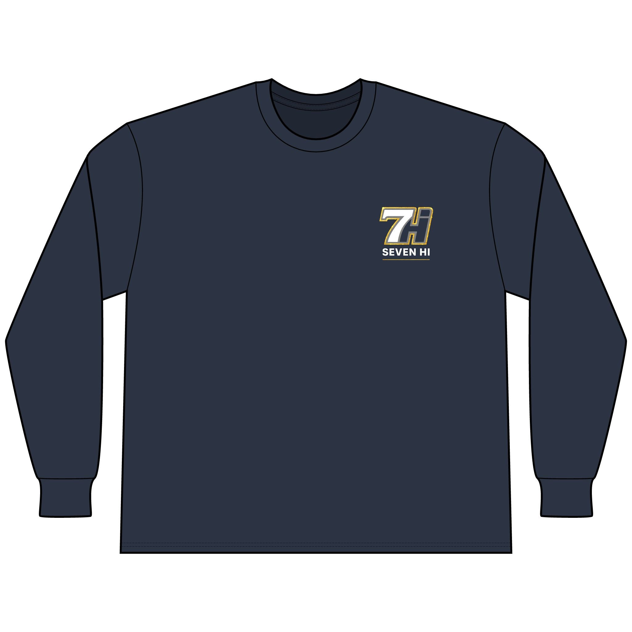 Unisex Classic Heavyweight Long Sleeve Tee (Dark)
