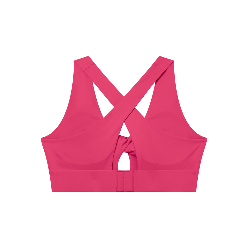Women's Twist Front V-Neck Sports Bra (Light)