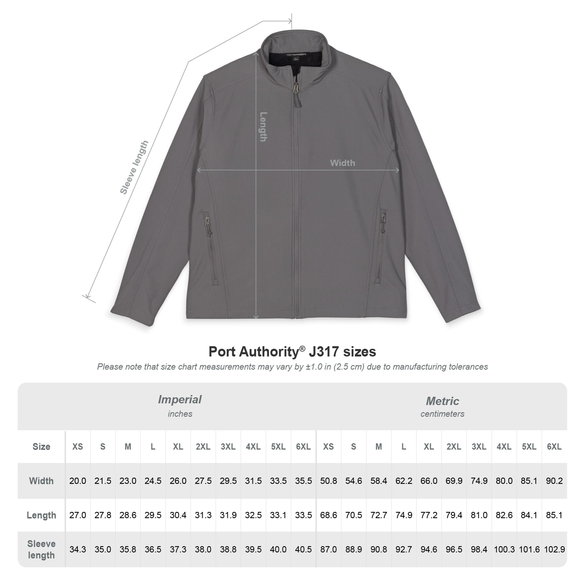 Embroidered Soft Shell Jacket (Dark)
