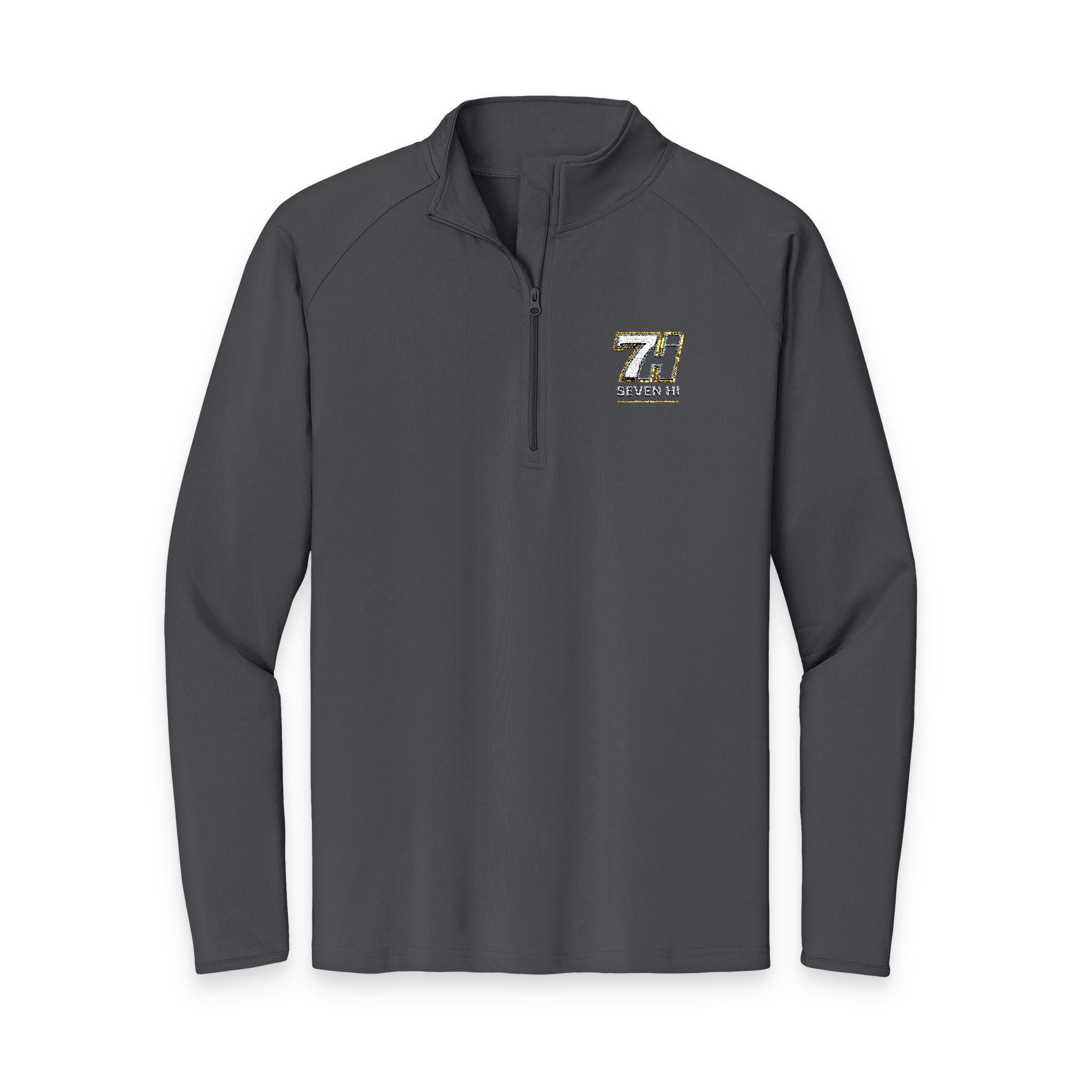 Embroidered 7Hi Logo Quarter-Zip Pullover (Dark)