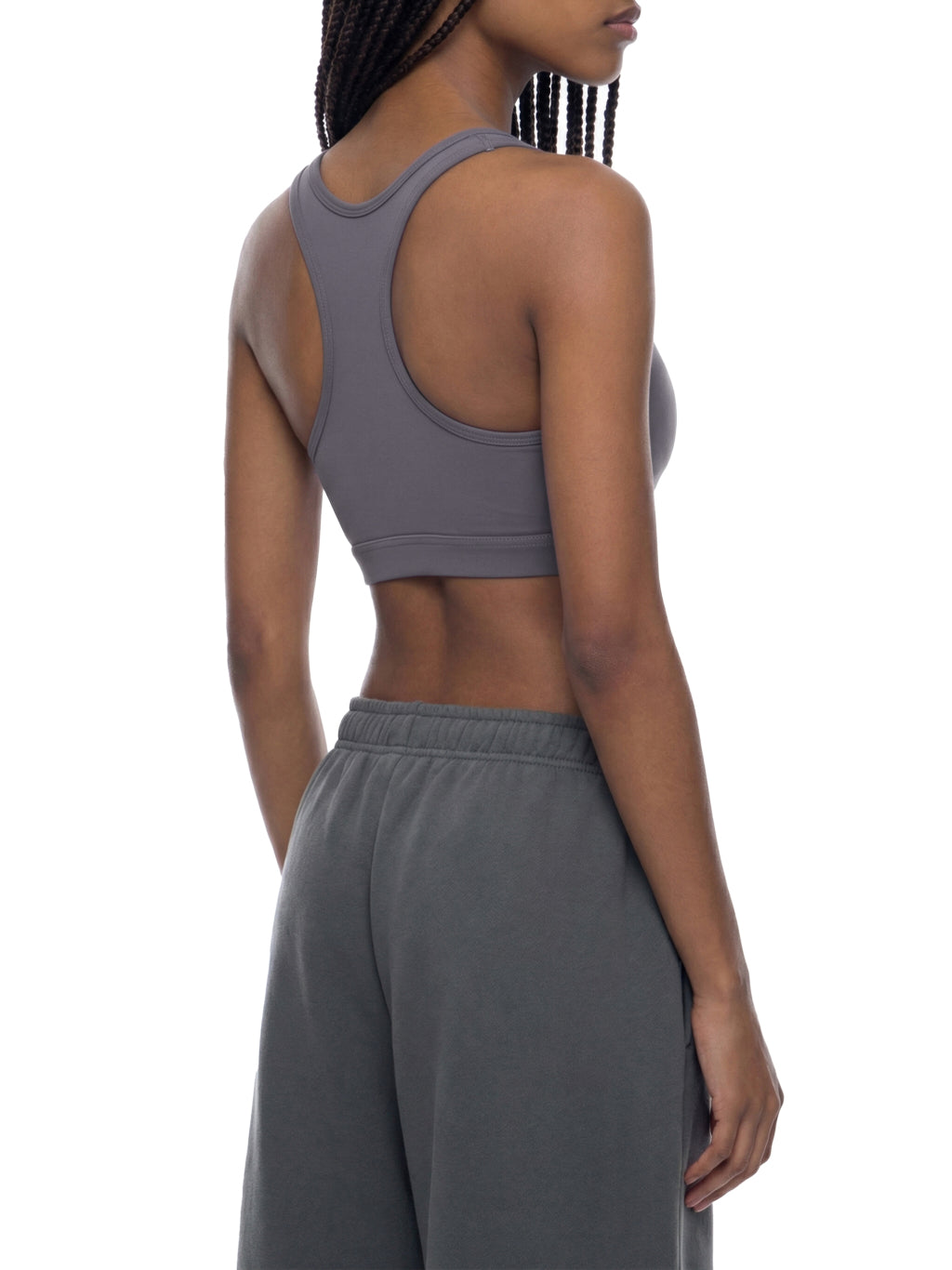 Women's Cropped Sports Bra (Black)