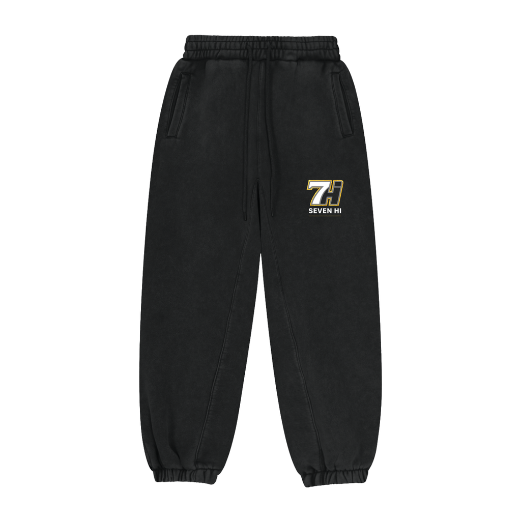Fleeced Jogger Sweatpants (Black)