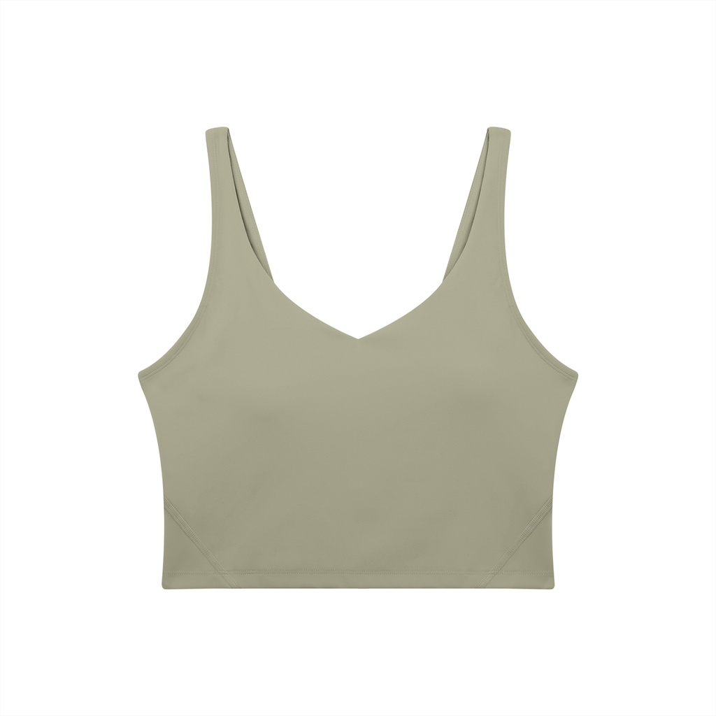 Women's V-Neck Yoga Sports Bra (Light)
