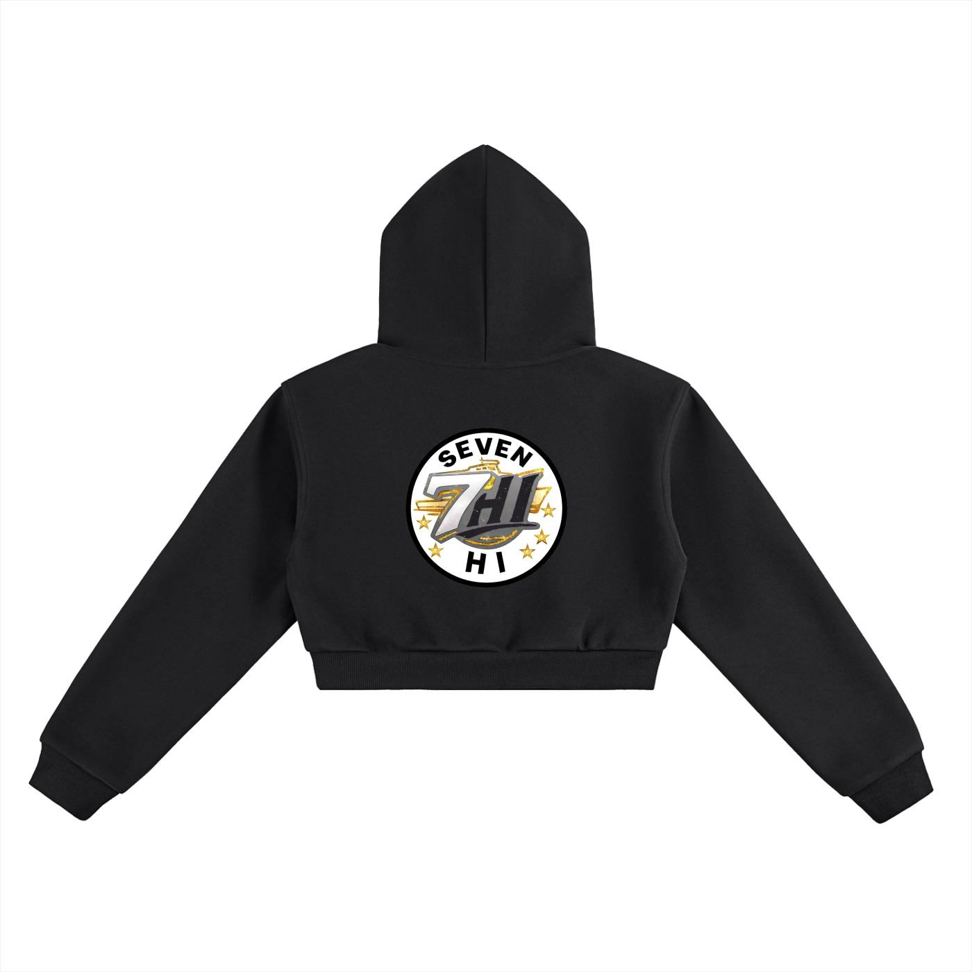 Essential Cropped Hoodie (Dark)