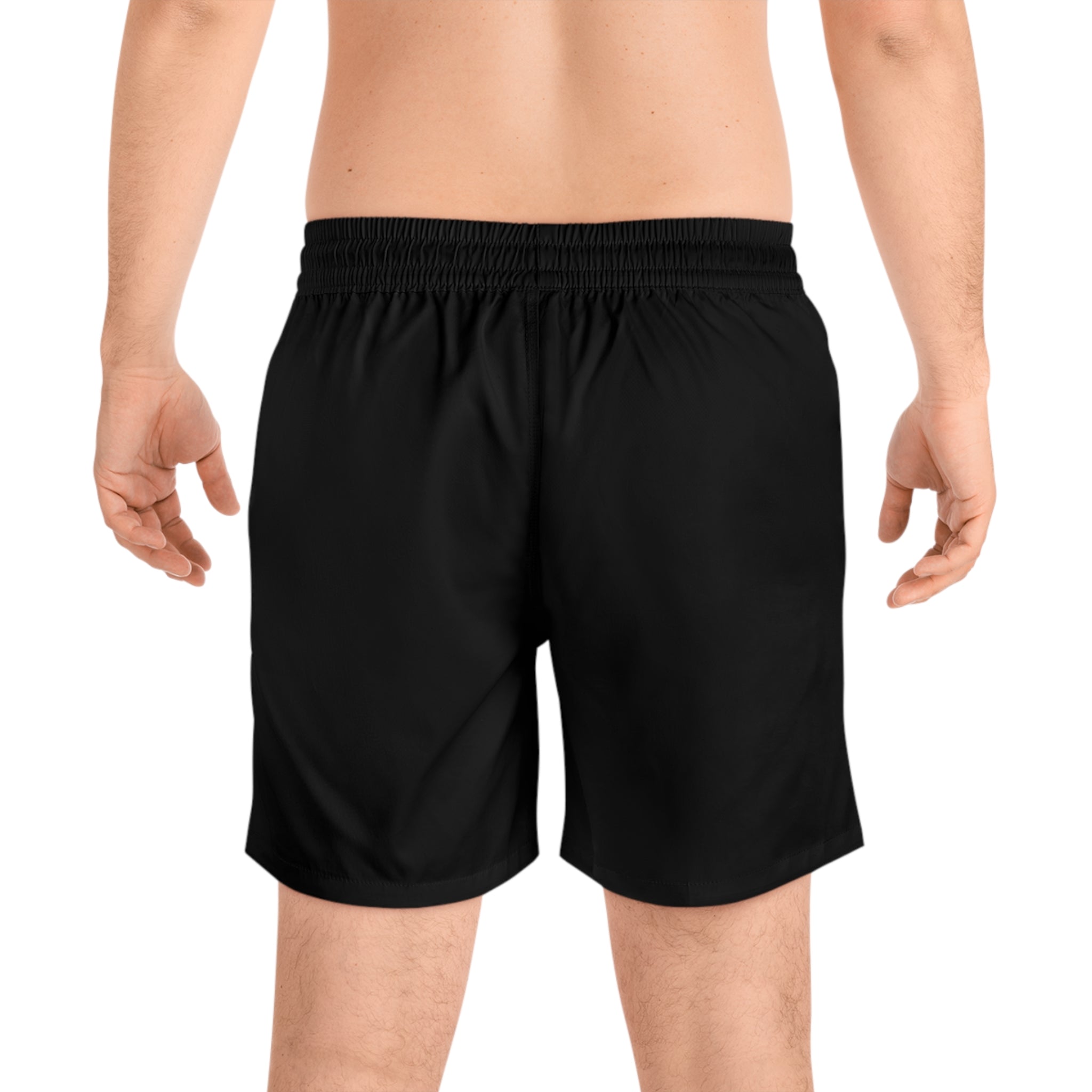 Men's Mid-Length Swim Shorts (Black)