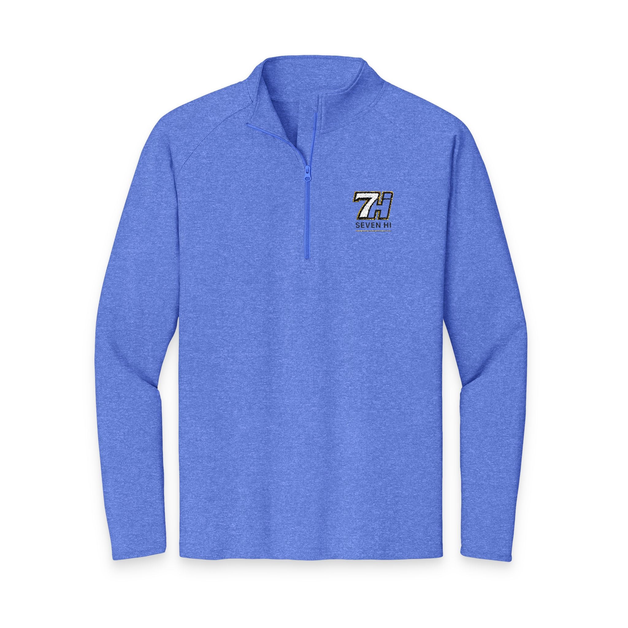 Embroidered 7Hi Logo Quarter-Zip Pullover (Light)