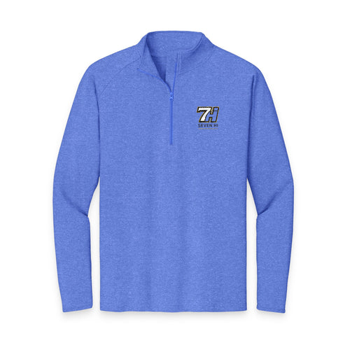 Embroidered 7Hi Logo Quarter-Zip Pullover (Light)