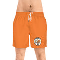 Men's Mid-Length Swim Shorts (Orange)