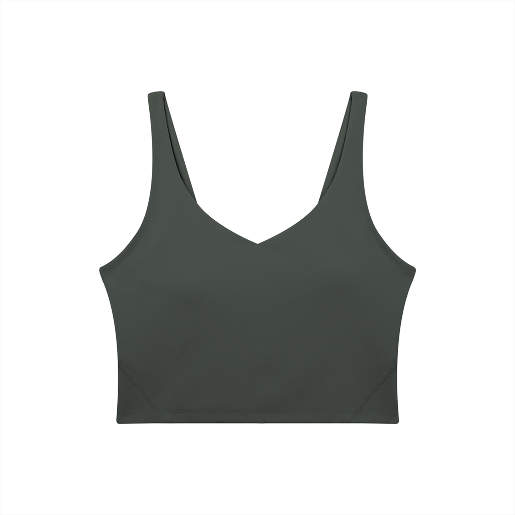 Women's V-Neck Yoga Sports Bra (Light)