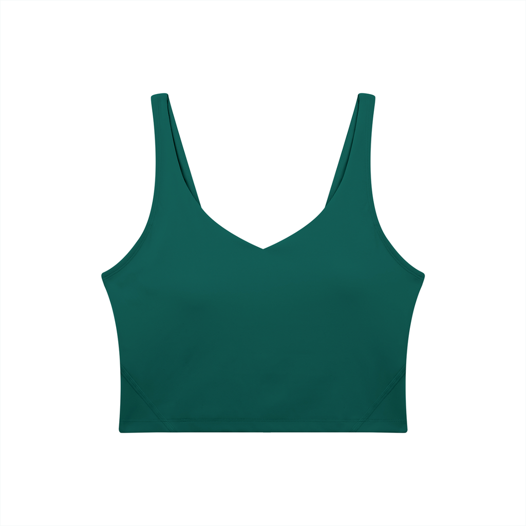 Women's V-Neck Yoga Sports Bra (Light)