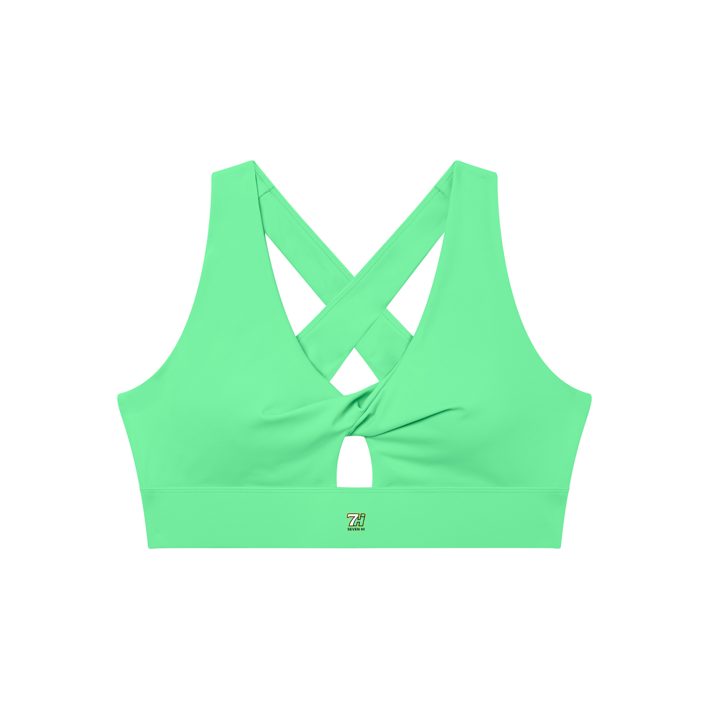 Women's Twist Front V-Neck Sports Bra (Light)
