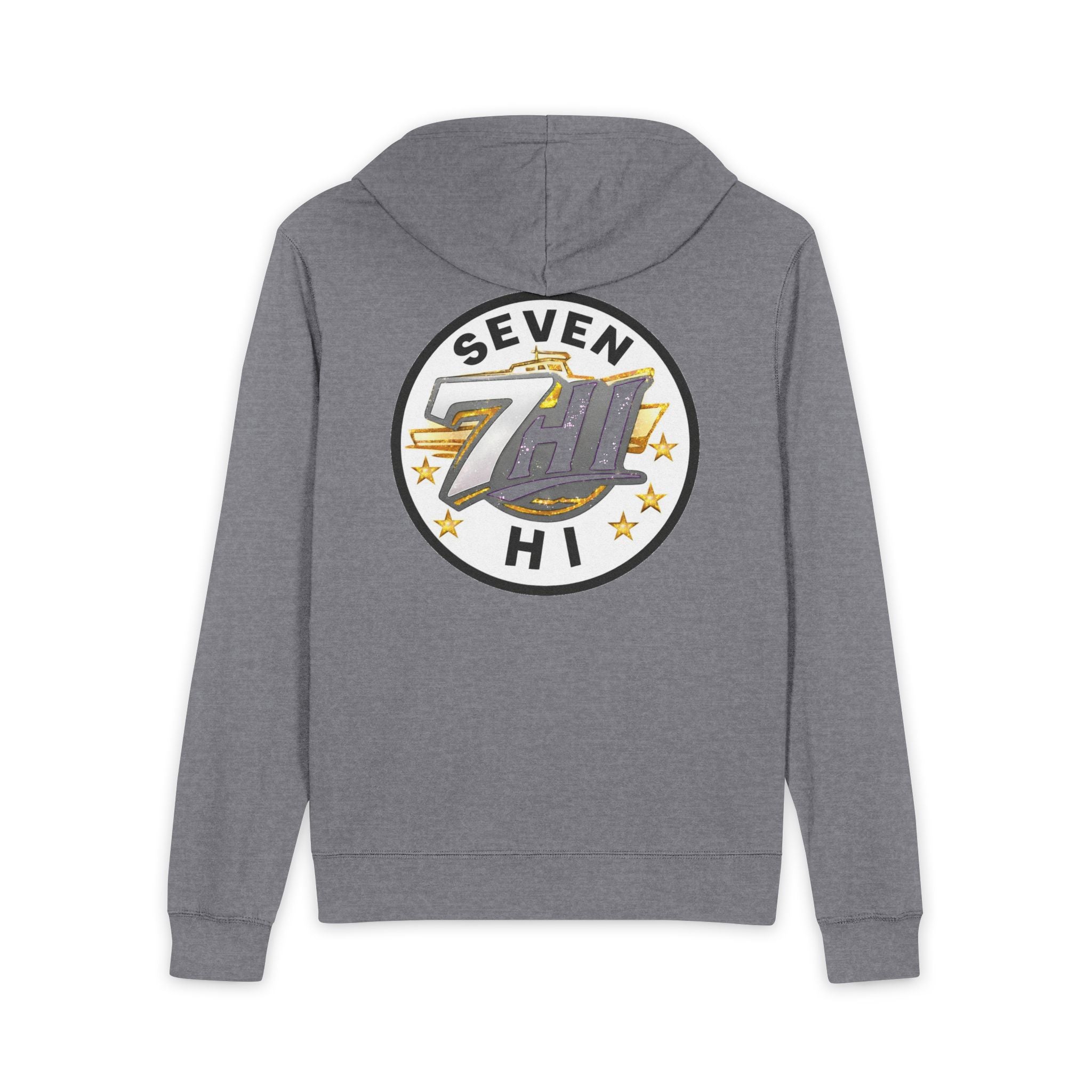 District® Unisex Jersey Full-Zip Hoodie (Dark)
