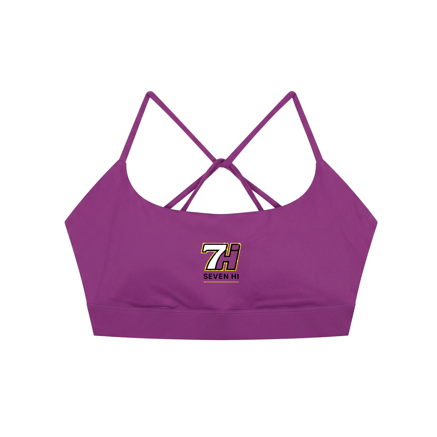 Strappy Criss Cross Yoga Sports Bra (Light)