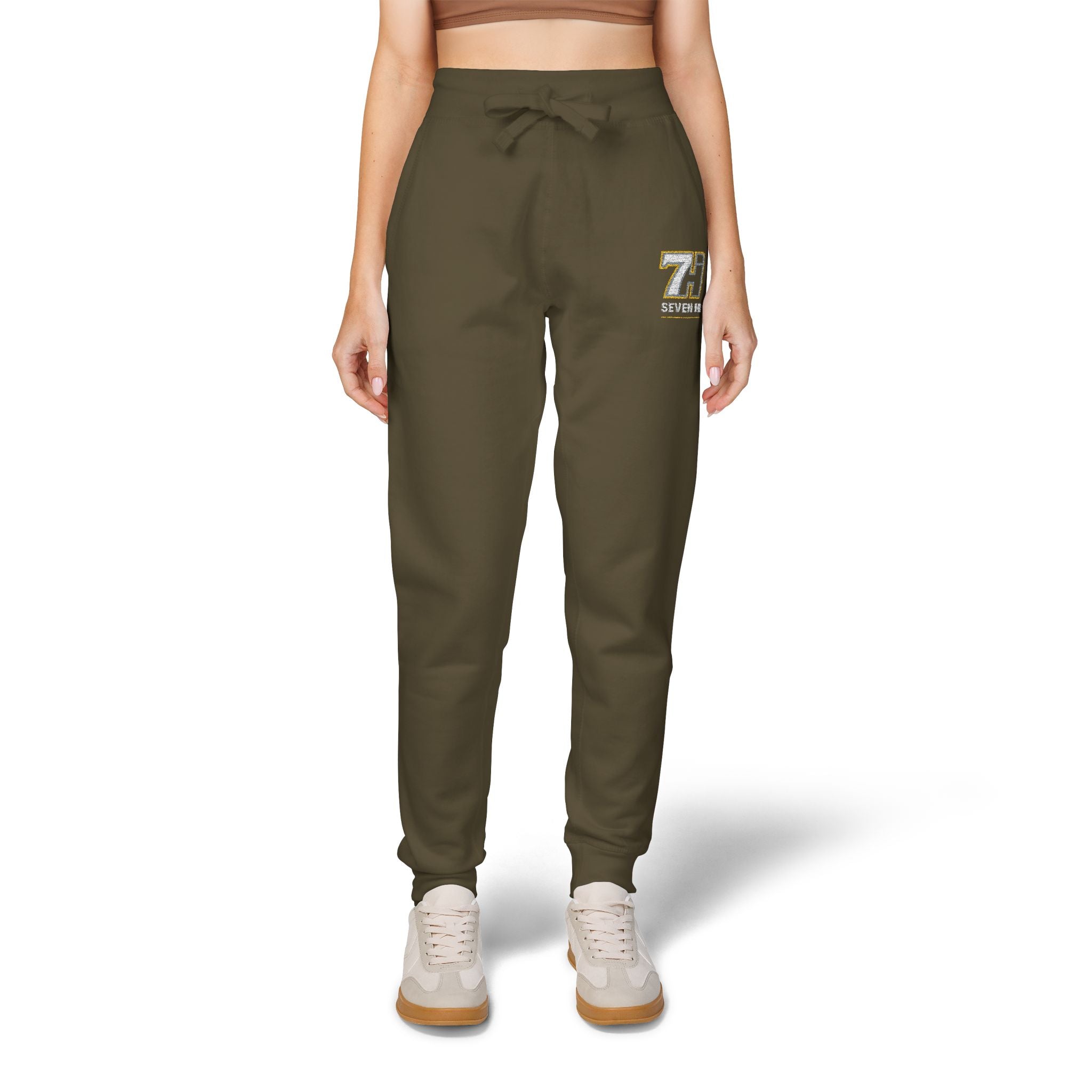 Unisex Fleece Sweatpants (Embroidery) (Dark)
