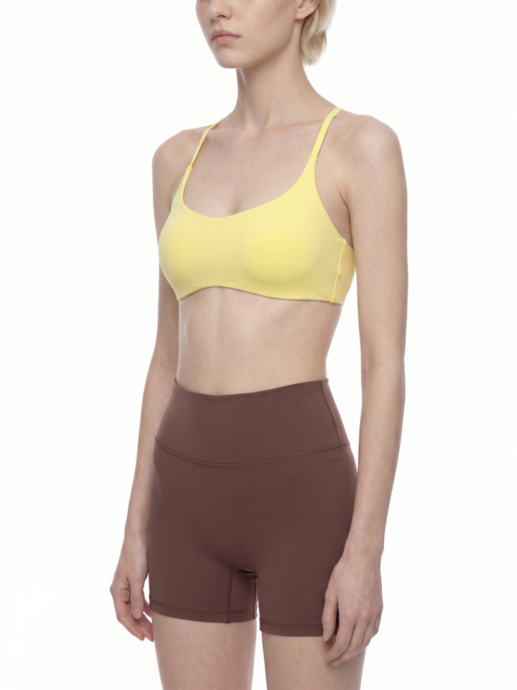 Strappy Criss Cross Yoga Sports Bra (Light)