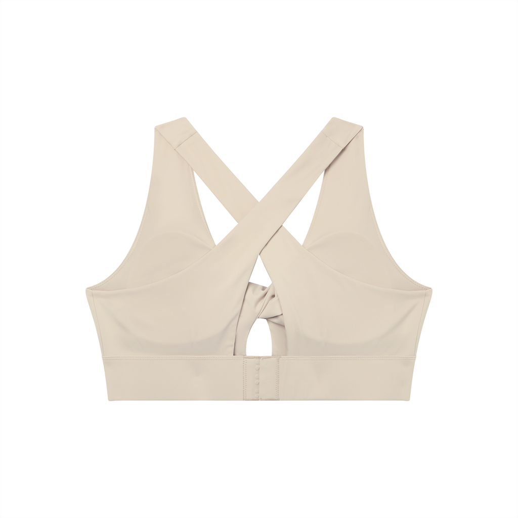 Women's Twist Front V-Neck Sports Bra (Light)
