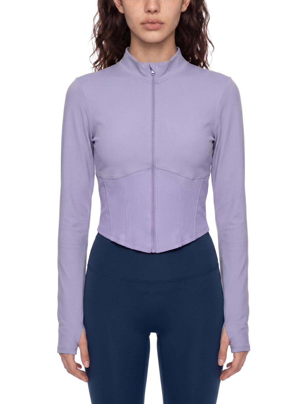 Women's Slim Fit Full-Zip Yoga Jacket (Light)